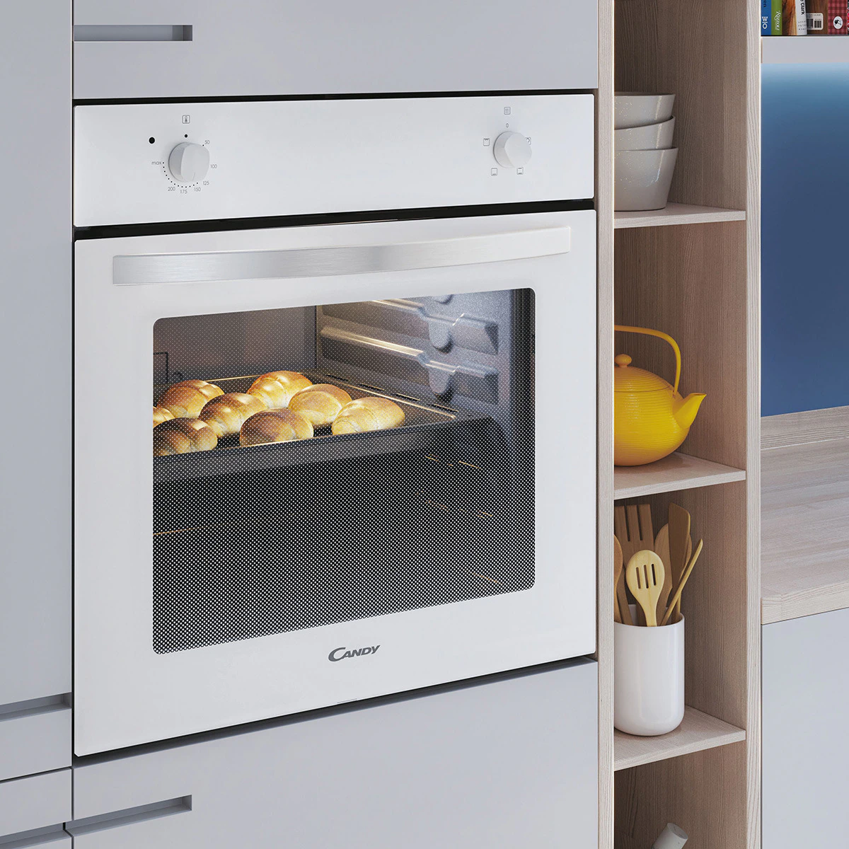 Horno Candy Idea FIDCB100 Blanco 70L | Convencional, Integrable y Clase A