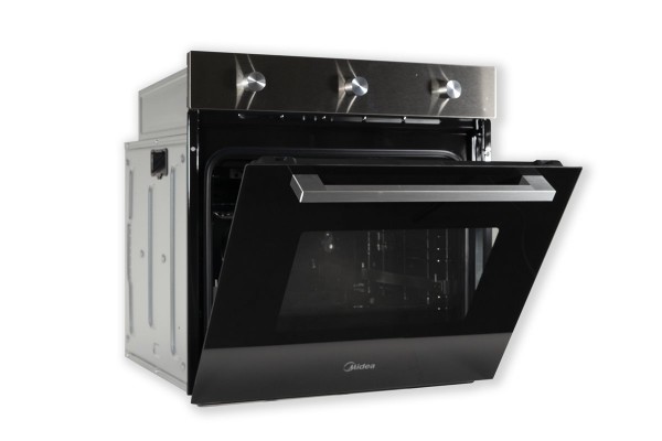 Horno Midea MCO6070MMAJ 70L | Multifunción, Guías Extraíbles, Cristal Negro Inox A