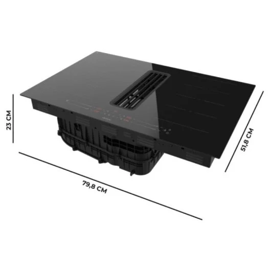Placa Inducción Cecotec Bolero Squad IH 4800 TotalFlex80 con Campana Integrada