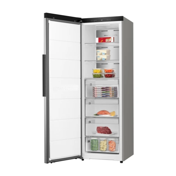 Congelador Vertical Hisense FT3K310SAIE 312L No Frost Inox Clase E WiFi Silencioso