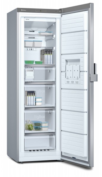Congelador Vertical Balay 3GFE568XE 242L No Frost Clase E Inox Silencioso y Eficiente