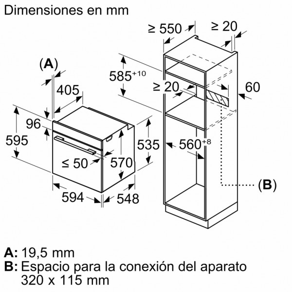 Horno Balay 3HB5879B7 Blanco 71L | Multifunción 12 Prog. Pirolítico + Aqualisis Home Conne
