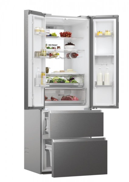 Frigorifico 4 Puertas HAIER HFW7720EWMP 201x70cm inox Dispensador
