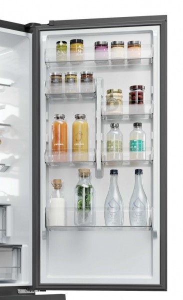 Frigorífico Combi Haier HTW7620DNGB 205x60 Cristal Negro 414L Clase D