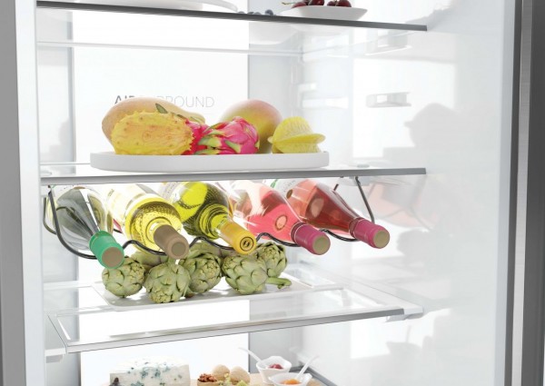 Frigorífico Combi Haier HTW7620DNGB 205x60 Cristal Negro 414L Clase D