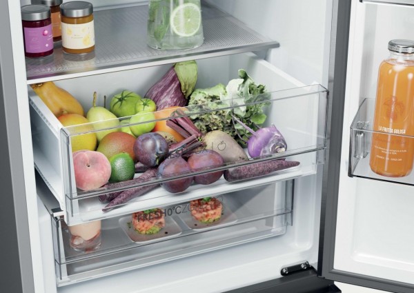 Frigorifico Combi Haier HTR3620ENMG 414L Total No Frost Inox 3 Puertas
