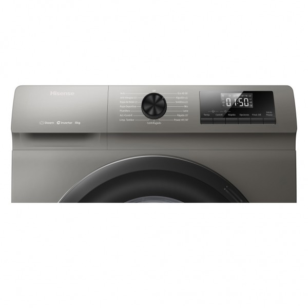 Lavadora Hisense WF1Q8041BT 8Kg 1400rpm Inox Clase A | Potencia, eficiencia y diseño moder