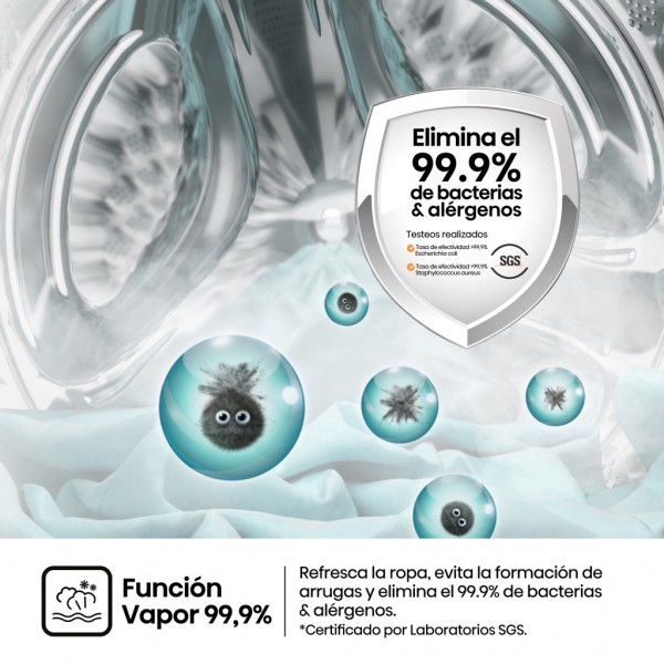 Lavadora Hisense WF1Q8041BT 8Kg 1400rpm Inox Clase A | Potencia, eficiencia y diseño moder