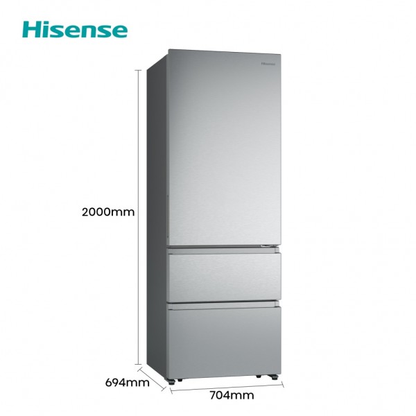 Frigorífico Combi Hisense RT641N4AIE, Inox, 200x71 cm No Frost E