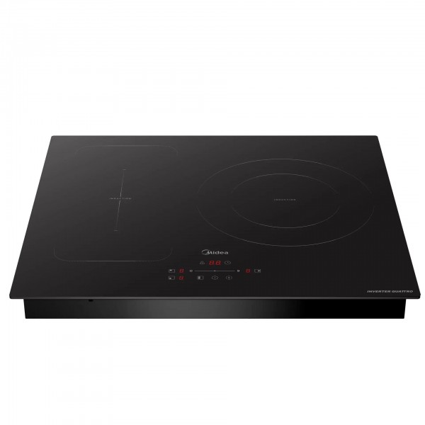 Placa Inducción Midea MIH740T279K0 3 zonas 7400W Flex Zone y control deslizante