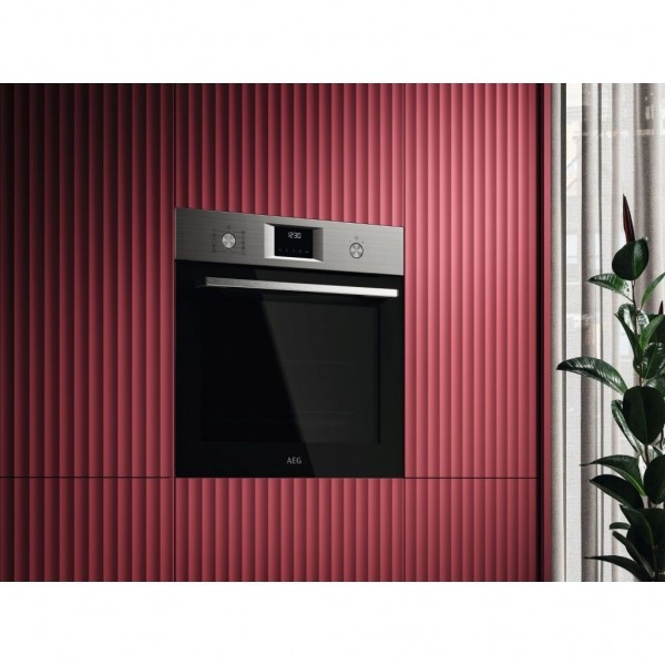 Horno AEG Series 6000 OS6PB51AM Negro 71L | Pirolítico A+ con Sonda y Display Digital