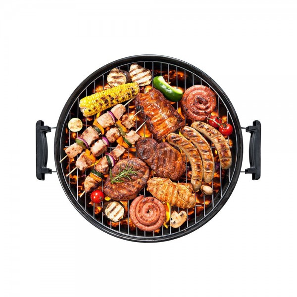 Barbacoa Metalica EDM con tapa y ruedas Ø44CM 70cm altura
