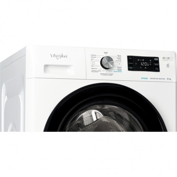 Lavadora Whirlpool FFB8489BVSPT 8Kg 1400rpm Clase A | Eficiencia, cuidado y gran rendimien