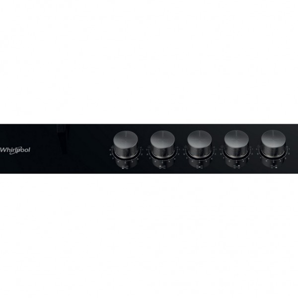 Encimera Whirlpool GOWL728NB Gas 73cm Negra 5 Fuegos con Multilevel Flame 9 niveles