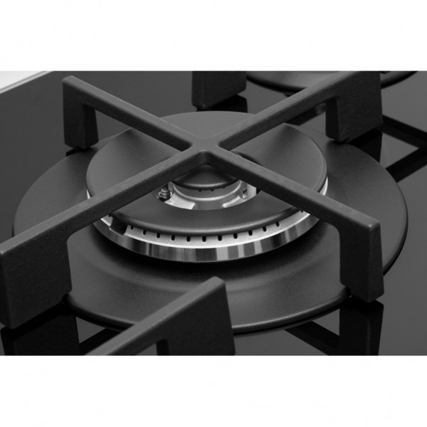 Encimera Whirlpool GOWL728NB Gas 73cm Negra 5 Fuegos con Multilevel Flame 9 niveles