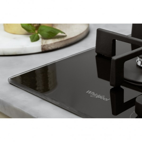 Encimera Whirlpool GOWL728NB Gas 73cm Negra 5 Fuegos con Multilevel Flame 9 niveles