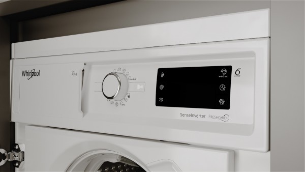 Lavadora Integrable Whirlpool BIWMWG81485EEU 8KG 1400RPM Blanca Clase B Inverter