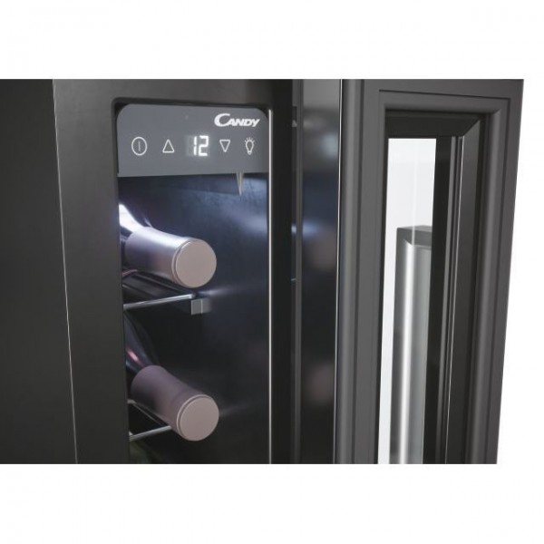 Vinoteca Integrable Candy CCVB151 7 Botellas 87cm Clase G Negra