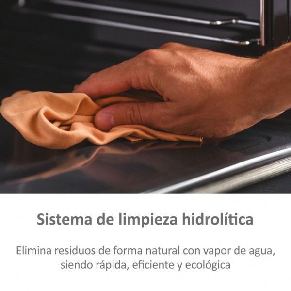 Horno Haier H6ID2P3T1HTX 78L Negro Inox | Multifunción 9 Programas, Hidrolítico y A+