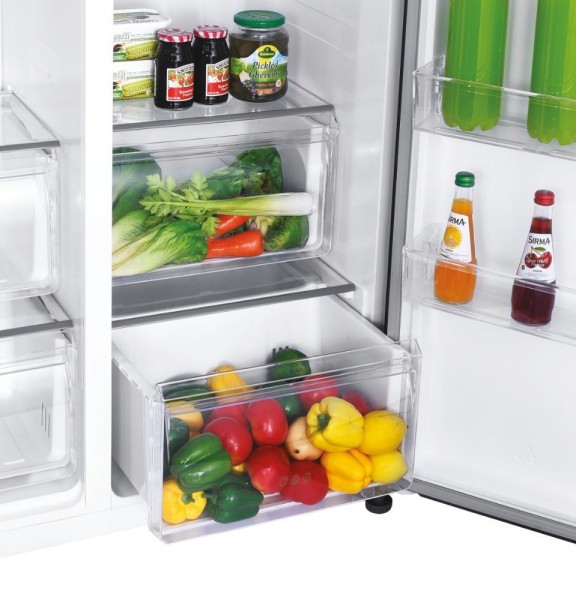 Frigorífico americano Candy CHSVN174X Inox 177 cm No Frost E