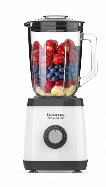 Batidora de vaso Taurus OPTIMA GO 1500, Blanco, 1500 W