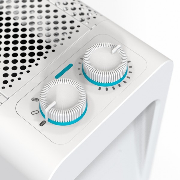 Radiador de Mica Orbegozo RMB1010 1000W Blanco con Termostato y Seguridad Antivuelco