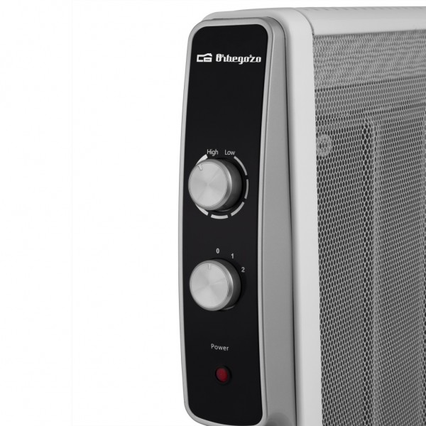 Radiador de Mica Orbegozo RMN1575 1500W con Termostato y Sistema Antivuelco