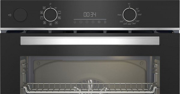 Horno Beko BBIS13300XMSE 72L Negro Inox | Multifunción 9 Programas, Hidrolítico y Clase A+