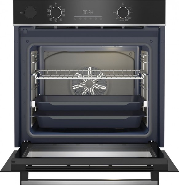 Horno Beko BBIS13300XMSE 72L Negro Inox | Multifunción 9 Programas, Hidrolítico y Clase A+