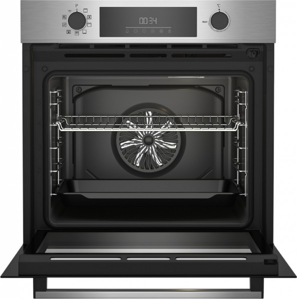 Horno Beko BBIE12300XMP 72L Inox Multifunción 9 Programas, Pirolítico y AeroPerfect A