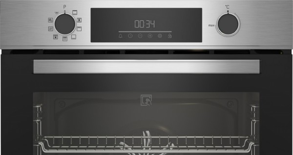 Horno Beko BBIE12300XMP 72L Inox Multifunción 9 Programas, Pirolítico y AeroPerfect A