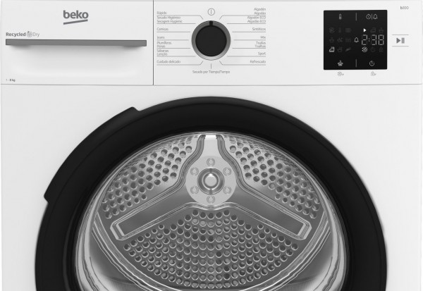 Secadora Beko BM3T38220WB 8 kg Bomba de Calor Clase E Blanco