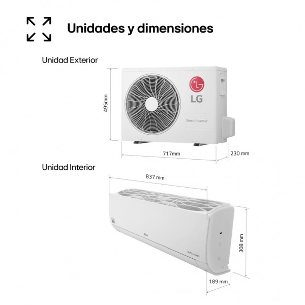 Aire Acondicionado Split LG REPLACE09XSET 2150 Kcal A++/A+ Wifi
