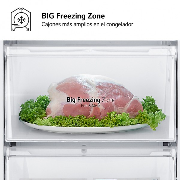 Frigorífico Combi LG GBV22NCDPY 203x60cm D Inox 419 Litros