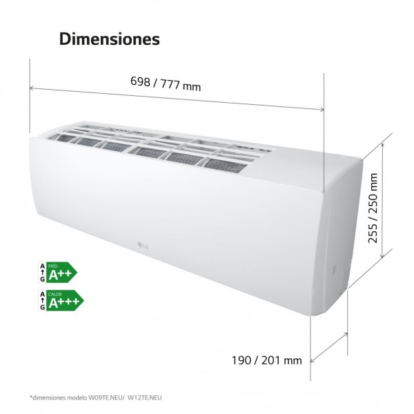 Aire acondicionado LG Eco Dual inverter ECOLG09SET 2236 Frigorias A++
