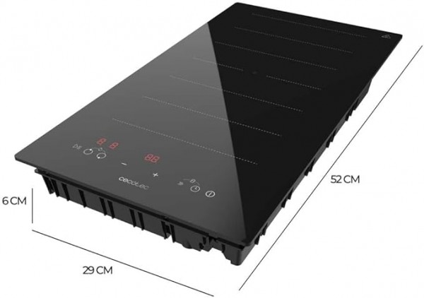 Placa Inducción Cecotec Bolero Squad I 2100 Flex 3500W Zona Flexible y Booster