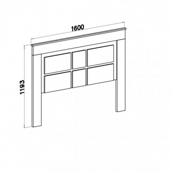 Cabecero de cama 160cm Modelo Lara