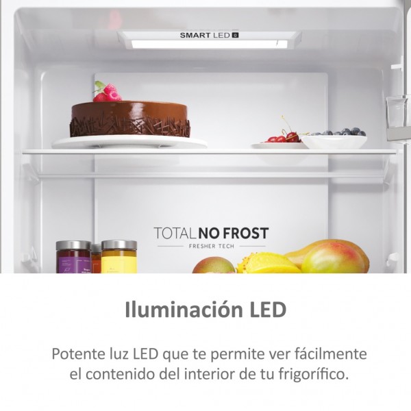 Frigorifico Combi Haier 3 Puertas HTR5720ENMG 200x70 E NFR Inox