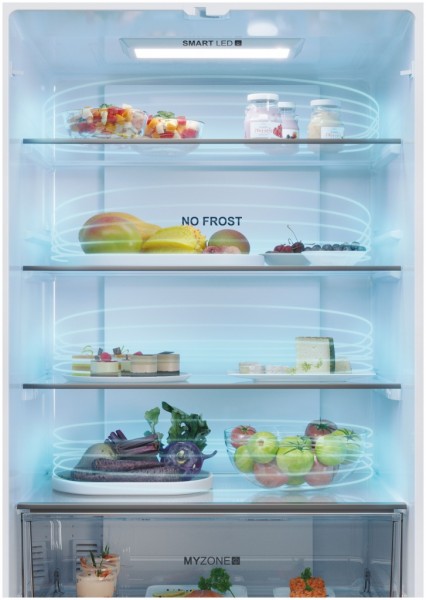 Frigorifico Combi Haier 4 Puertas HFR5719EWMG, 190x70cm, No Frost Inox