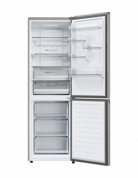Frigorifico Combi Haier HDPW5618DNPK, Inox, 185x60 cm, No Frost, D