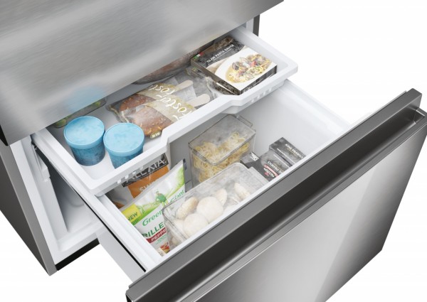 Frigorífico Combi Haier HTW5618ENMG 360L No Frost Clase E 185x60cm Inox Inverter WiFi