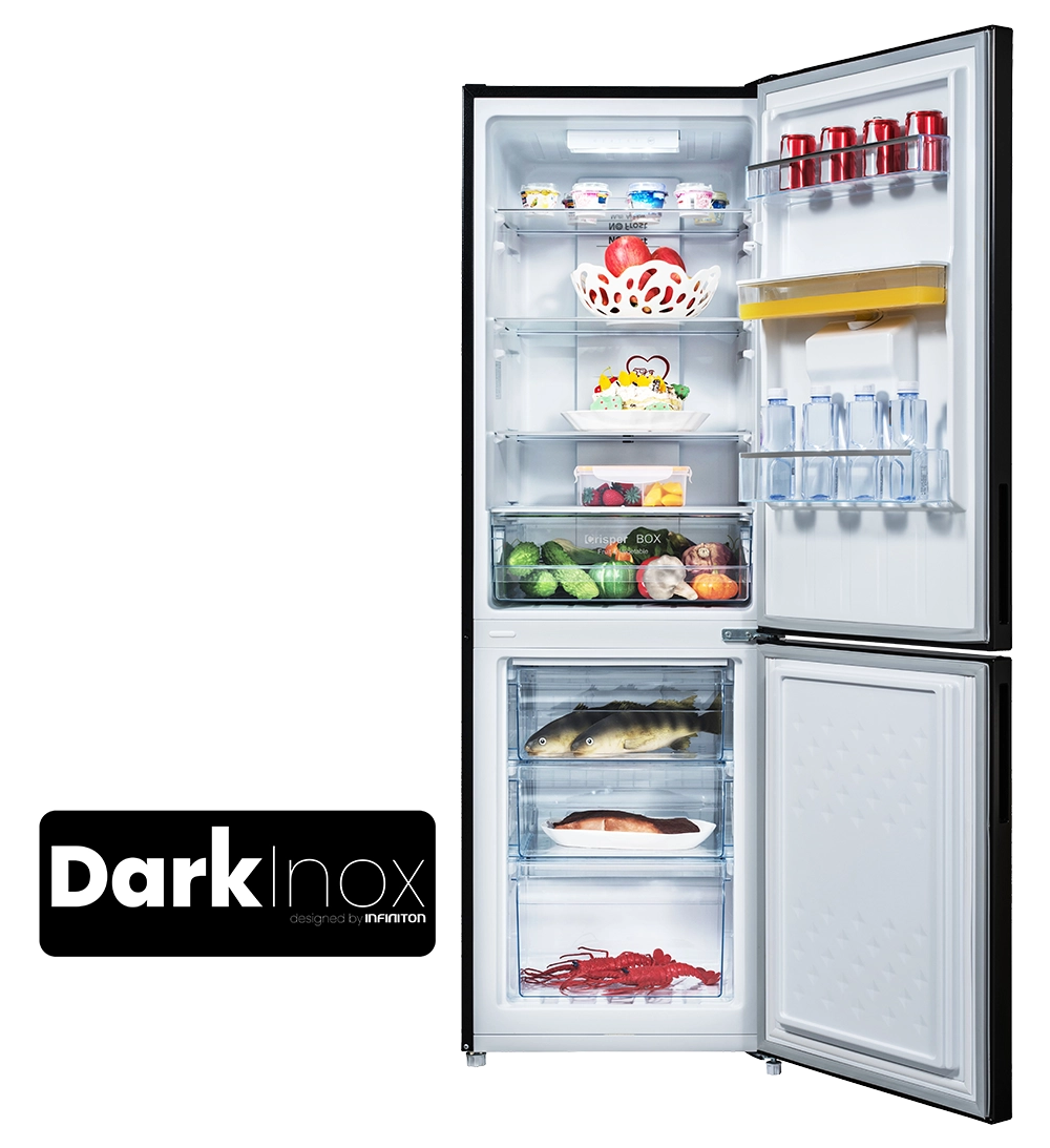 Frigorífico Combi Infiniton FGC-236WC70DEK 231L 170cm Total No Frost Dark Inox