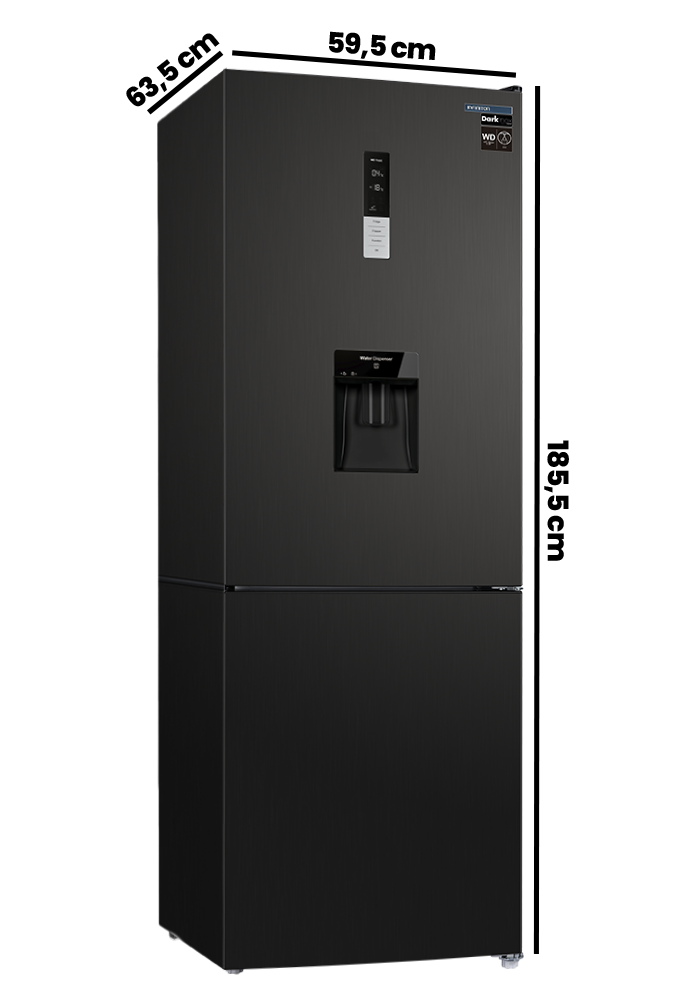 Frigorífico Combi Infiniton FGC-236WC70DEK 231L 170cm Total No Frost Dark Inox