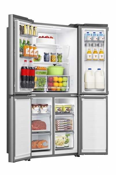 Frigorifico Americano 4 Puertas Hisense RQ5P470SEIE 179X80cm Clase E483 Litros Inox