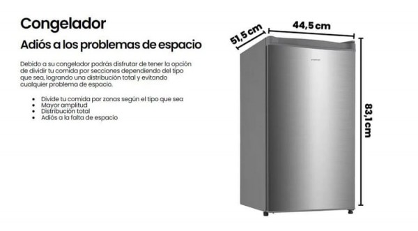 Frigorifico Cooler CL-92L8XEG 88 litros 83 cm Defrost E Inox