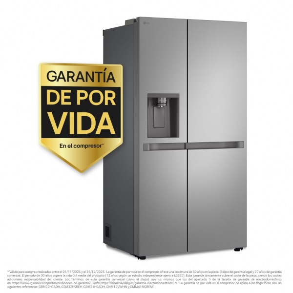 Frigorífico americano LG serie 400 GSLC40PYPE Inox 179x91 cm No Frost E
