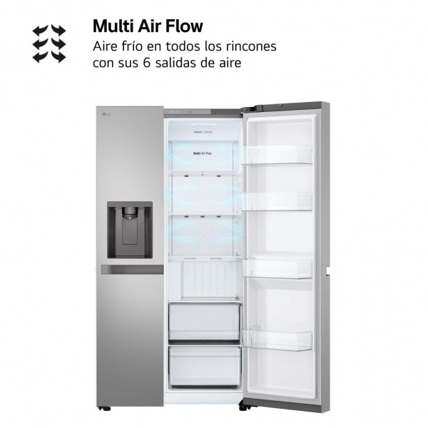 Frigorífico americano LG serie 400 GSLC40PYPE Inox 179x91 cm No Frost E