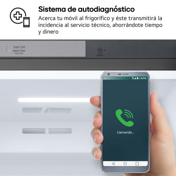 Frigorífico americano LG serie 400 GSLC40PYPE Inox 179x91 cm No Frost E