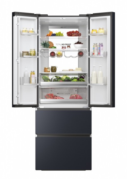 Frigorífico combi Haier HFW7720ENMB 2mts x 70 cms French Door Color Negro Total No Frost W