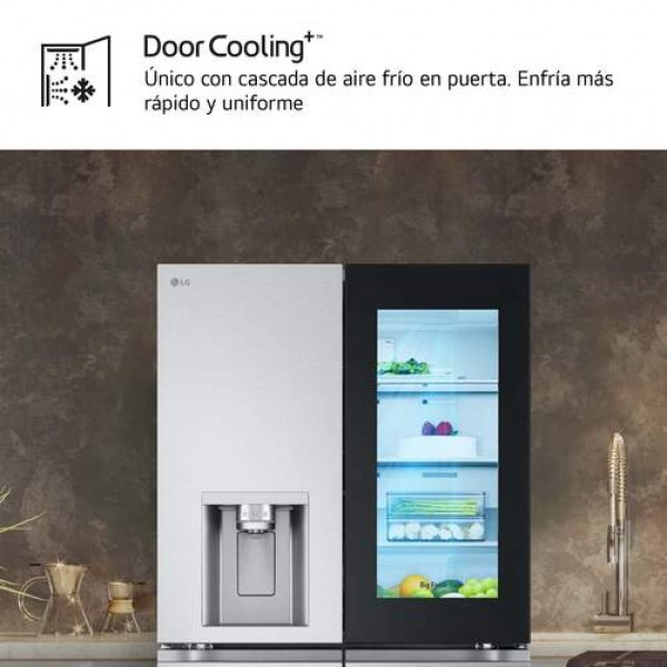 Frigorífico Americano LG GMG960MBEE Clase E 180x92 cm InstaView Toma de Agua Inox